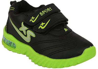 Prattle Foot Boys & Girls Velcro Sneakers(Green)
