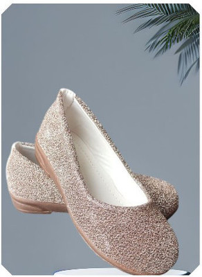 NEWLATESTGOODLOOKING & PERFECTFEELING WITH DEVICE Girls Slip on Ballerinas(Beige, 2.5-3 year)