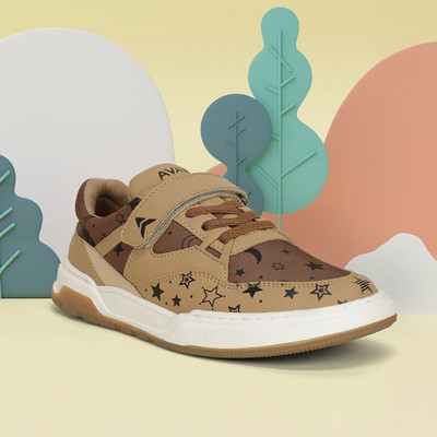 AVANT Boys & Girls Velcro Sneakers(Beige, 7-8Y)