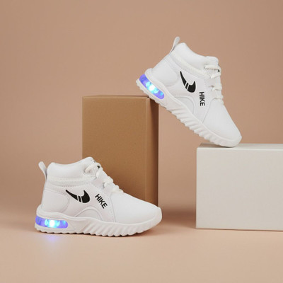 Tandavclothing Boys & Girls Lace Sneakers(White, 4-4.5 Years)