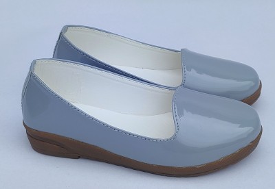 New latest Girls Slip on Ballerinas(Grey, 8-8.5yr)