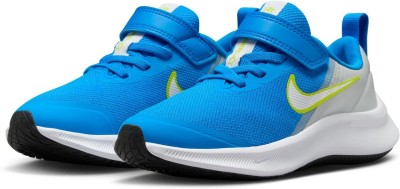 NIKE Boys & Girls Velcro Running Shoes(Blue)