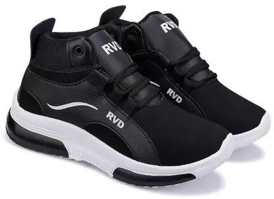 DRACKFOOT Boys Lace Sneakers(Black, 8-9 Years)