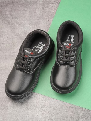 action Boys & Girls Lace Derby Shoes(Black)