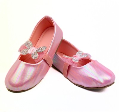 Neska Moda Girls Slip on Ballerinas(Pink, 12-15 Months)