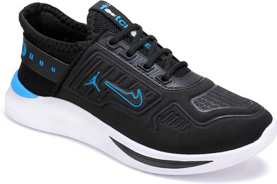 Axter Boys Lace Running Shoes(Black, 4.5-5 Years)