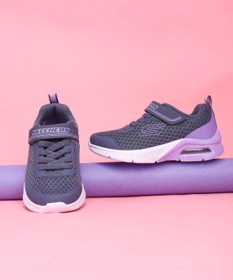 Skechers Girls Velcro Sneakers(Purple)