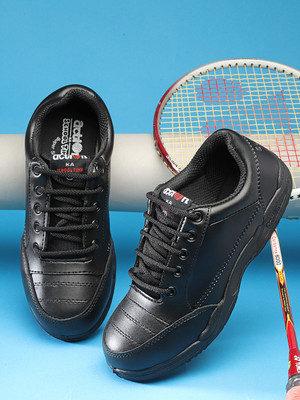 action Boys & Girls Lace School Shoes(Black, 18-19 Years)