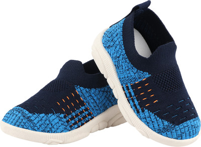 LEVOT Boys & Girls Slip on Walking Shoes(Blue, 9 - 12 Months)