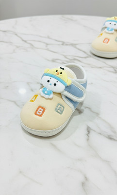 SooWoo Boys & Girls Velcro Sneakers(Blue, 3-6 months)