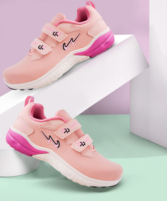 CAMPUS Boys & Girls Lace Walking Shoes(Pink, 8 - 9 Years)