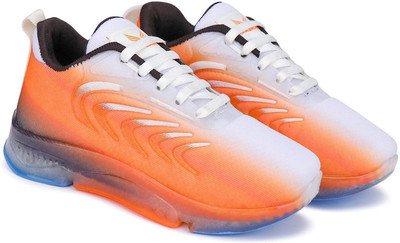BERSACHE Boys Lace Running Shoes(Orange, 9.5-10 Year)