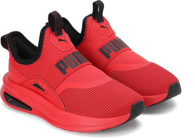 PUMA Boys & Girls Slip on Running Shoes(Red, 7 - 8 Years)