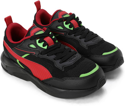 PUMA Boys & Girls Lace Sneakers(Black, 9 - 10 Years)