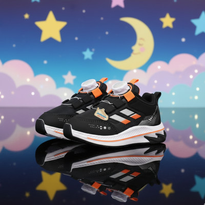 jootiyapa Boys & Girls Lace Sneakers(Orange, 7-8-YEARS)