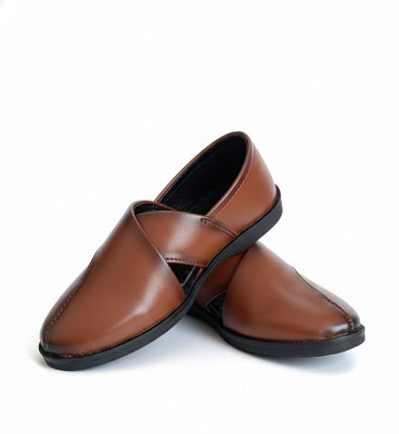 Universall Ninja Hattori Boys & Girls Slip on Mojaris(Tan)