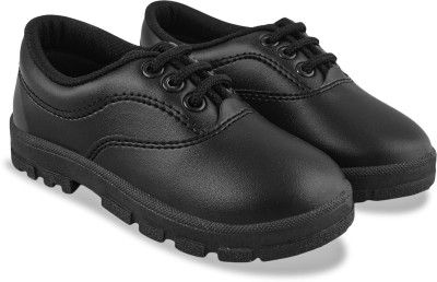 CAMPUS Boys & Girls Lace Walking Shoes(Black)