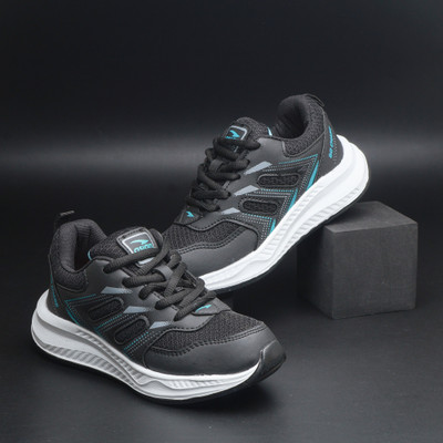 asian Boys Lace Running Shoes(Black, 8-9 Years)