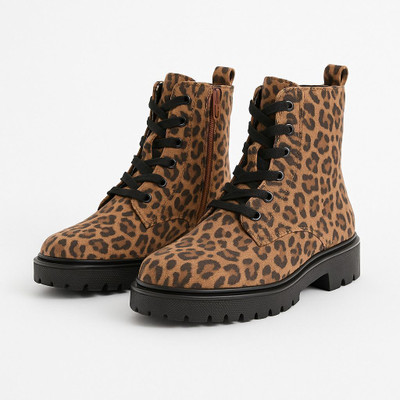 Partner Girls Zip Casual Boots(Brown, 7-7.5 Years)