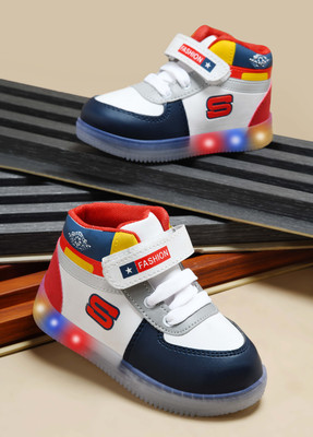 AXROW Boys & Girls Velcro Sneakers(Multicolor, 5-5.5 Years)