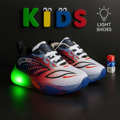 jootiyapa Boys & Girls Lace Sneakers(Red, 10-11 Years)