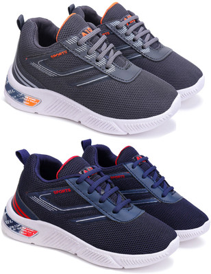 BERSACHE Boys Lace Running Shoes(Multicolor, 9.5-10 Year)