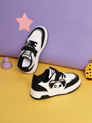 Truffle Collection Boys & Girls Velcro Sneakers(Black, 5-6Y)