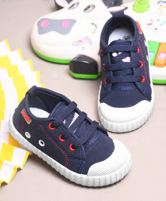 kats Boys & Girls Lace Sneakers(Dark Blue, 3.5-4 YEARS)