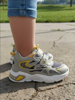 Deals4you Boys & Girls Velcro Sneakers(Tan, 2.5-3 Years)