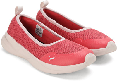 PUMA Girls Slip on Sneakers(Orange, 10-11 Years)