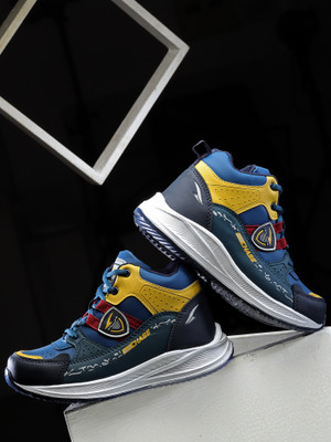 asian Boys Lace Sneakers(Multicolor, 9-10 Years)