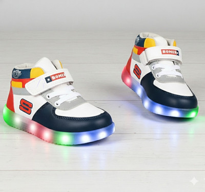 BOOMER CUBS Boys & Girls Velcro Sneakers(Multicolor, 8-9 Years)