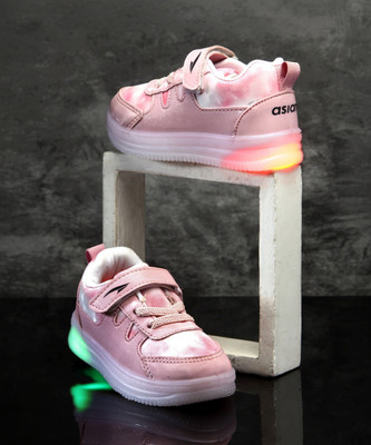 asian Boys Velcro Sneakers(Pink, 1-2 Years)