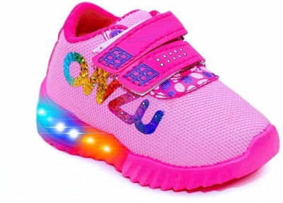 kitto Boys & Girls Velcro Walking Shoes(Pink, 2-2.5 Years)