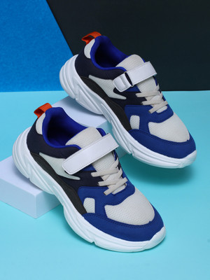 TRASE Boys & Girls Lace Running Shoes(Blue, 7-8 Years)