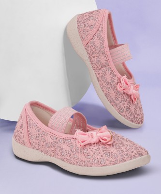 Bubblegummers Girls Slip on Ballerinas(Pink, 15-16 Years)