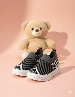 JOSMOS Boys Slip on Sneakers(Grey, 12-18 Months)