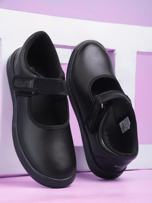 action Girls Strap School Shoes(Black, 9 - 10 Years)