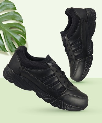 action Boys & Girls Lace Walking Shoes(Black)