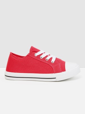 MAX Girls Lace Sneakers(Pink, 16 Years and Above)