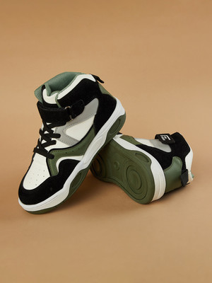 Fame Forever by Lifestyle Boys Lace Sneakers(Black, 3-3.5 Years)