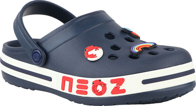 Neoz Boys & Girls Slip on Clogs(Dark Blue, 9-10)
