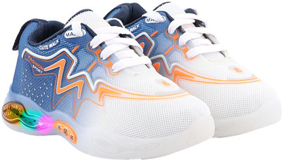 Chazer Boys Lace Running Shoes(White, 2.5-3yrs)