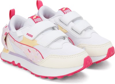 PUMA Boys & Girls Velcro Sneakers(White)