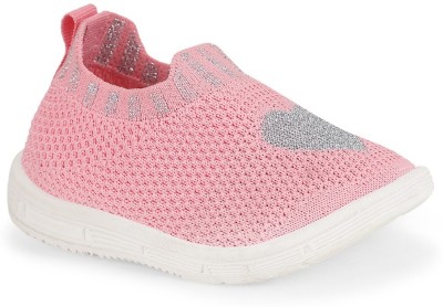 NEOBABY Boys & Girls Slip on Walking Shoes(Pink)