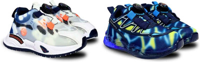 gigahertz Boys & Girls Drawstring Sneakers(Dark Blue)