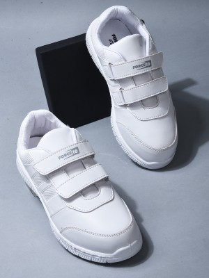 LIBERTY Boys & Girls Velcro Casual Shoes(White)