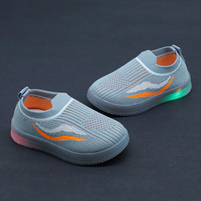 FEETWELL Boys & Girls Slip on Sneakers(Grey, 3.5-4YEARS)