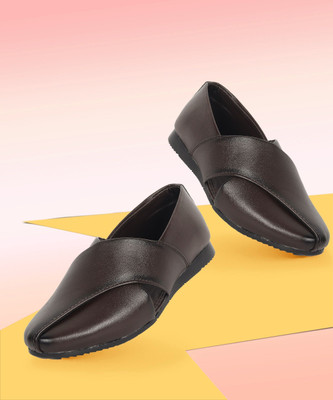 Freeplay Boys Slip on Loafers(Brown, 8.5-9 Years)