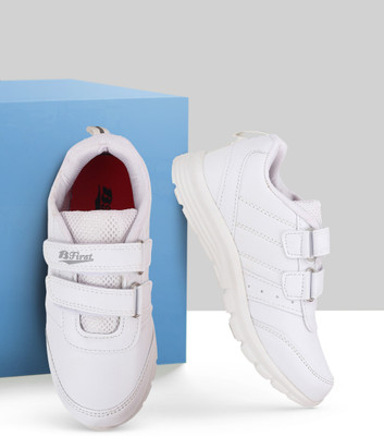 Bata Boys Velcro Running Shoes(White, 6 - 6.6 YEAR)